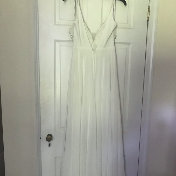 White Formal Dress/wedding Dress - Picture 8 of 8